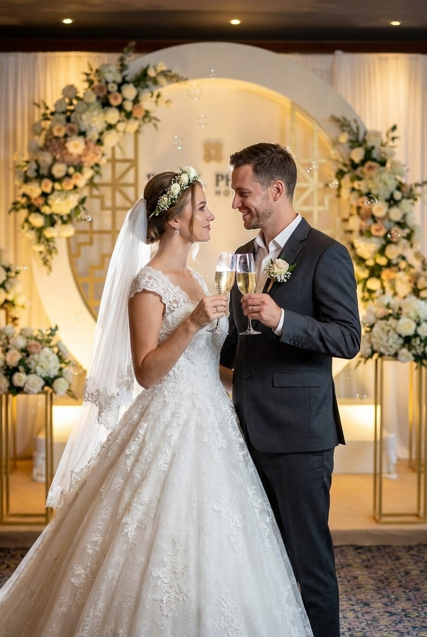 Western Wedding Reception at Royal Phuket City